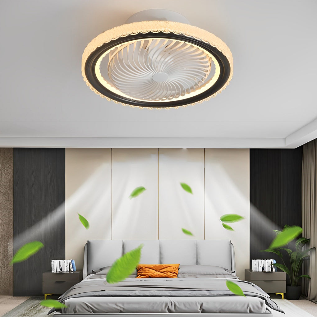 Round Bladeless Ceiling Fans Ha084069