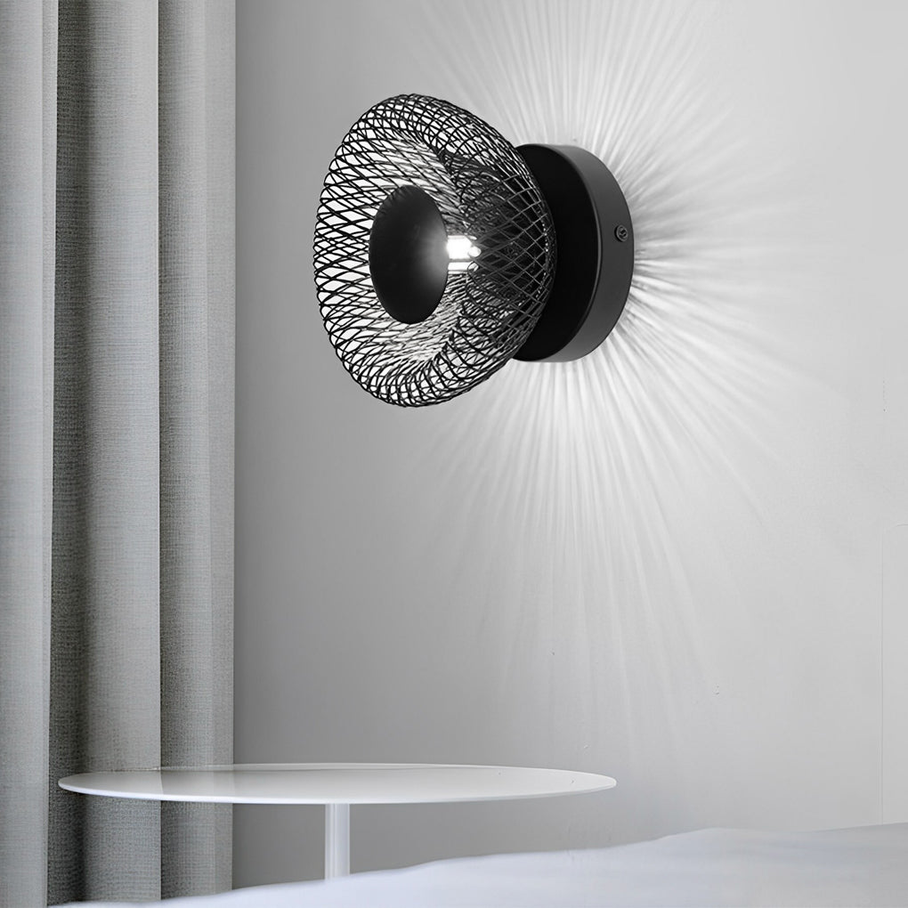 Circular Nest Grid Wall Sconce Ha078264