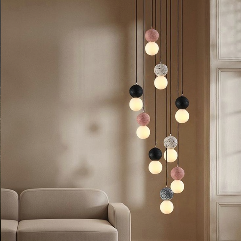 Nordic Modern Simple Terrazzo Chandelier