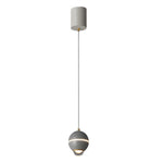 Small Metal Ball 3 Step Dimming Led Modern Pendant Lights With Spotlights