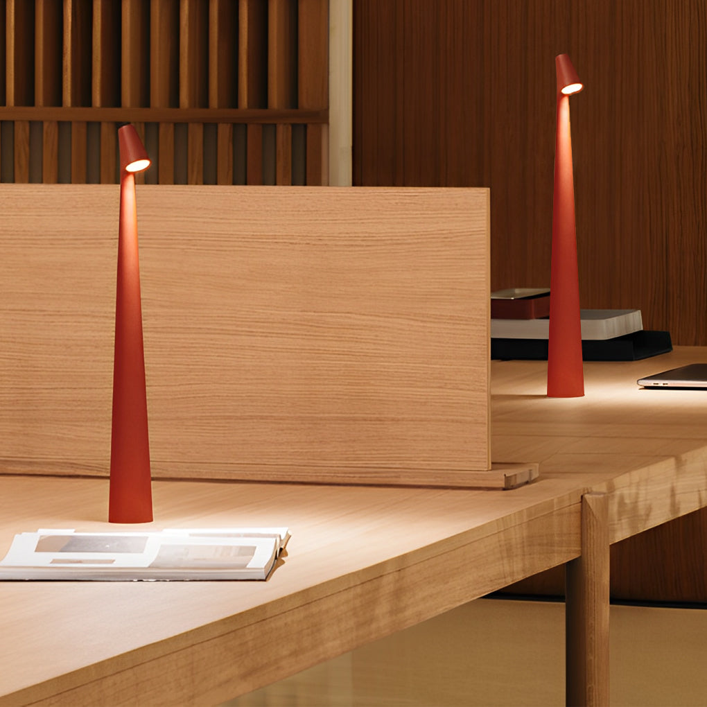 Modern Conical Stem Accent Table Lamp Led