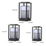 Led Black Solar Lights Ha092733