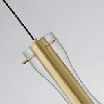 Long Glass Copper Luxury 3 Step Dimming Simple Modern Pendant Lights Fixture Li002773