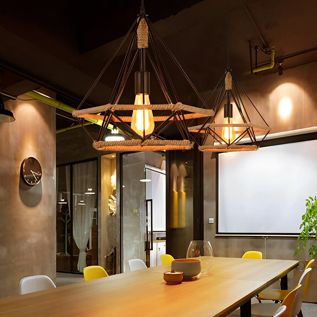 Geometric Creative Rustic Pendant Lights Li002284