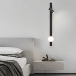 Modern Black and Gold LED Wall Sconce with Adjustable Spotlight