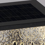 Waterproof Square Creative Led Black Modern Solar Fence Post Lights