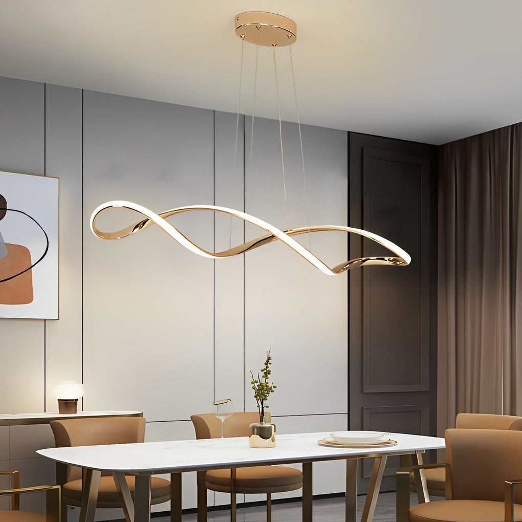 Creative Waves Electroplating Modern Chandelier Li002169