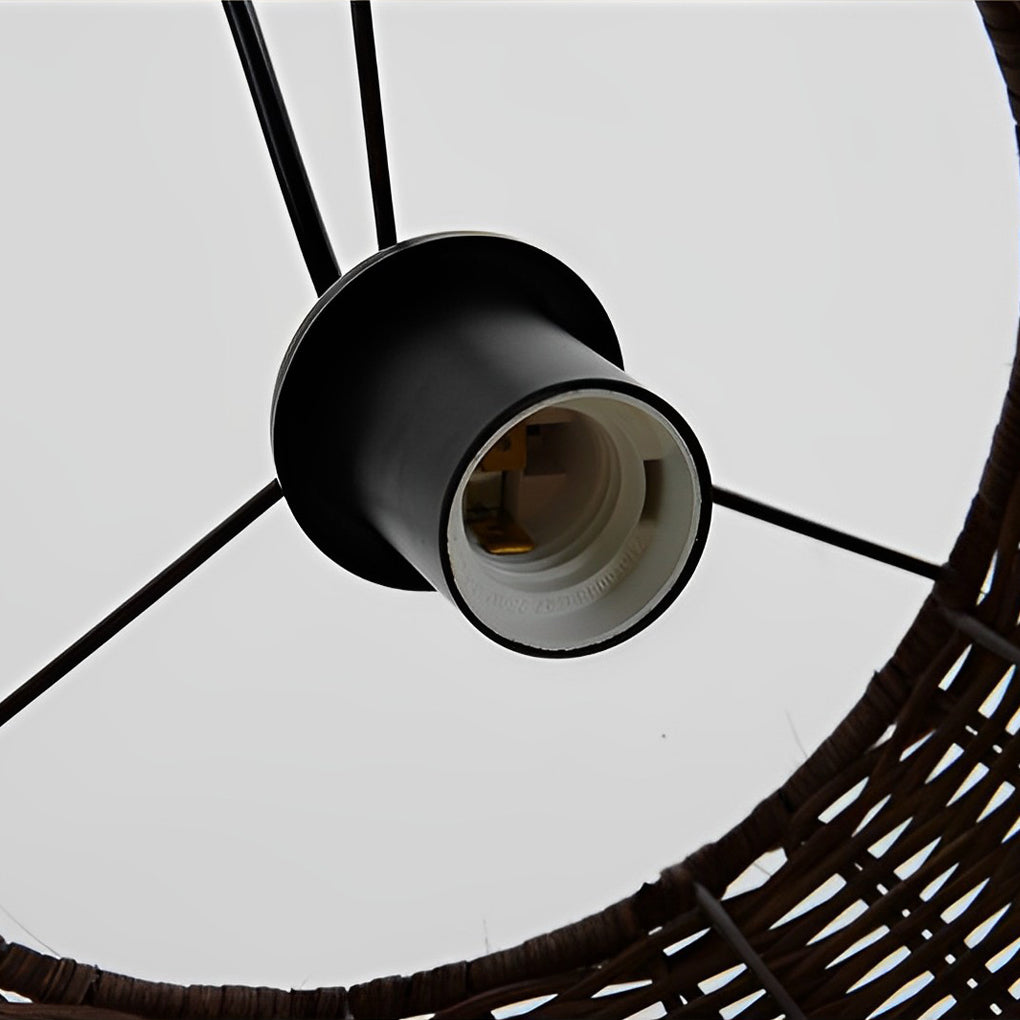Retro Rattan Industrial Style Pendant Light Li002351