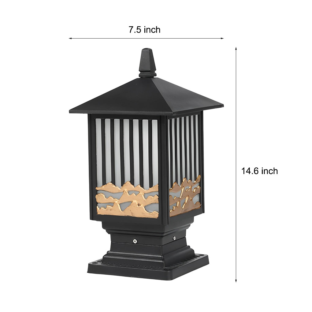 Retro Vintage Solar Fence Light Ha093283