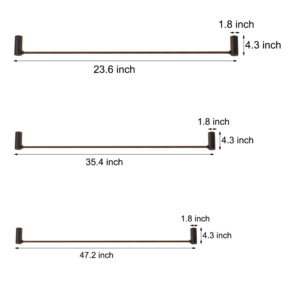 Modern Black Led Linear Ceiling Lights L 23 6 35 5 47 2