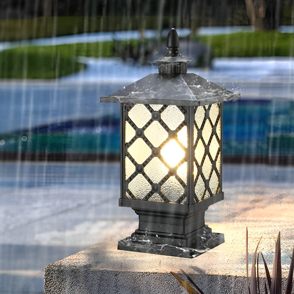 Retro Outdoor Fence Post Lights Ha076240