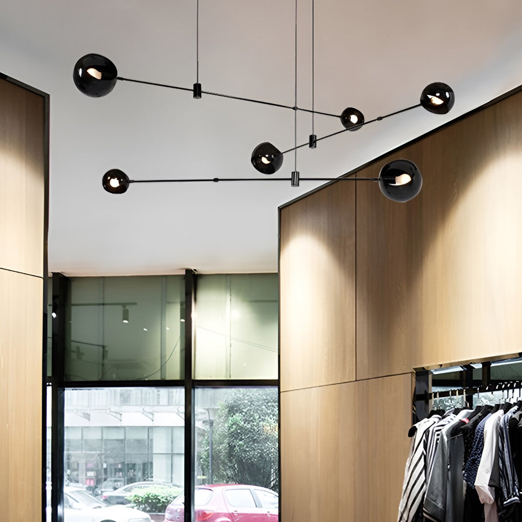 Geometric Linear Electroplating Chandelier Hanging Ceiling Lights