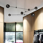 Geometric Linear Electroplating Chandelier Hanging Ceiling Lights