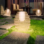 Handwoven Solar Outdoor Lanterns Ha091075