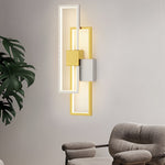 Rectangular Three Color Light Led Nordic Wall Light Fixture Wall Lamp