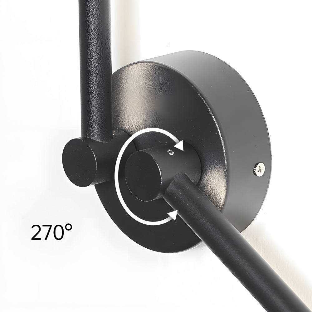 1 Pc Black Modern Rotatable Linear Led Wall Light Sconces