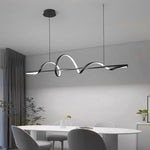 Aurelia 360° Rotating LED Chandelier — Nordic Modern Pendant Light for Dining and Living Spaces