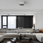 Square Grid LED Downlight Spotlight, 24° Beam, Surface Mount, Modern Architectural Ceiling Light