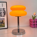 Usb Glass Burger Creative Warm Light Modern Table Lamp