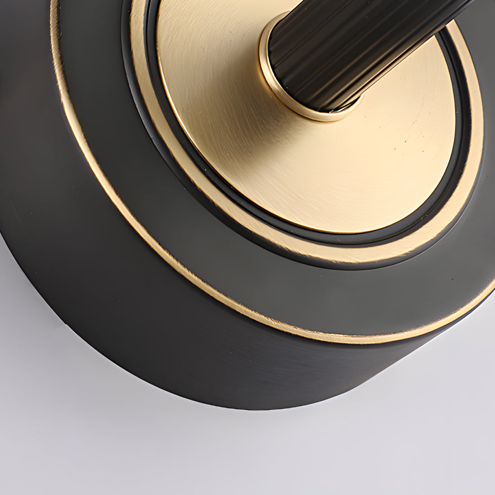 Elegant Linear Vintage Gold Black Led Bathroom Vanity Light