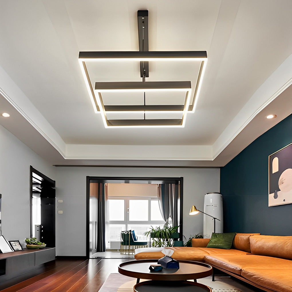 3 Layers Square Pendant Light Li002131