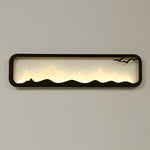 Rectangular Mountain Scenery Utdoor Wall Lamp Li002411