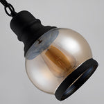 Lantern Shape Amber Pendant Light Ha078232