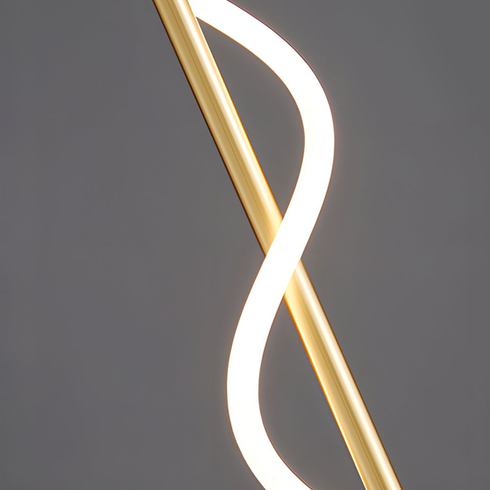 Modern Vertical Spiral Rope Led Pendant Light With Dimmable Feature