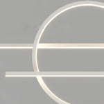 39 4 Dimmable Ring Linear Led Island Chandeliers For Dining Room Black White