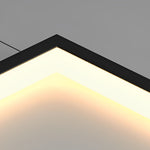 Nordic Black Aluminum LED Linear Staircase Chandelier