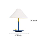 Colorful Metal Triangle Accent Table Lamp