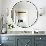 1 2 Light Modern Chrome Gold Wall Sconce With Cylinder Clear Glass Shade