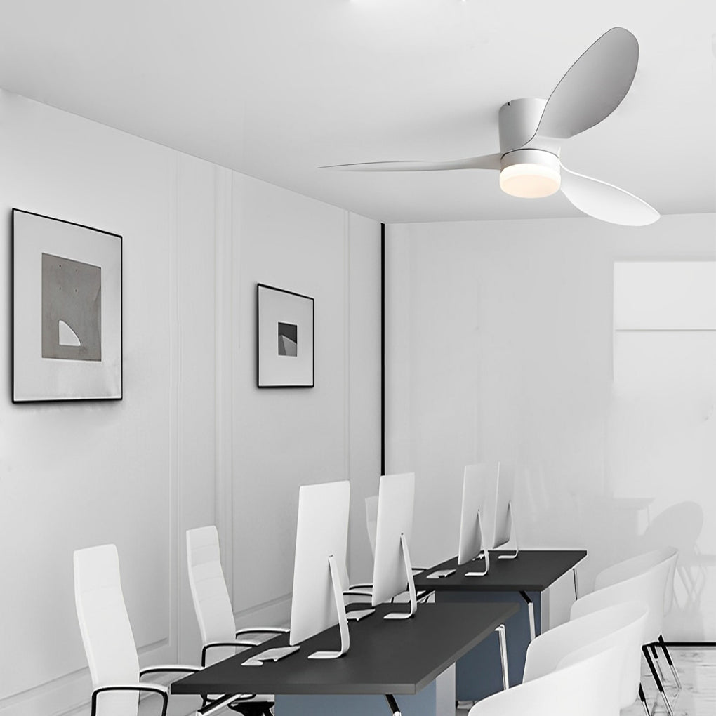 3 Blades Mute Led Ceiling Fan Lamp Ha091731
