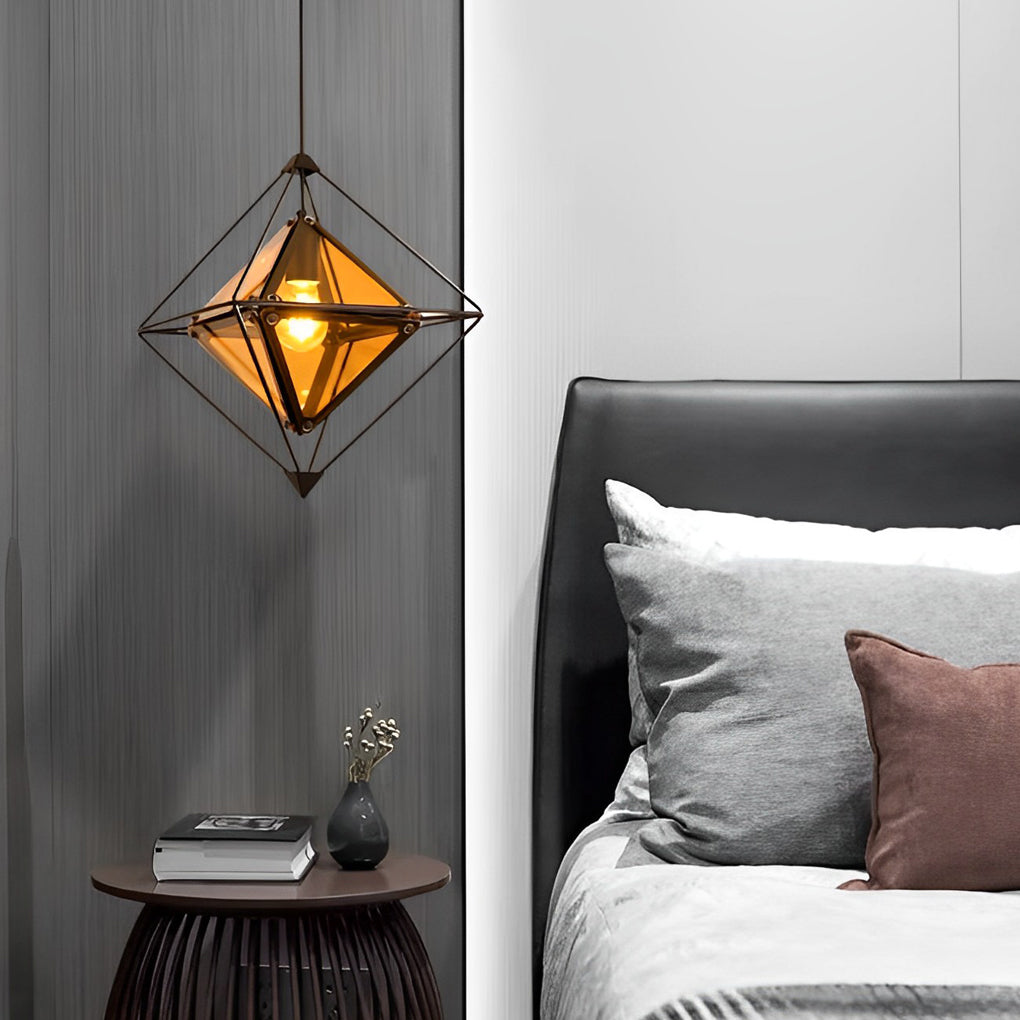Geometric Glass Pendant Lights Li002220