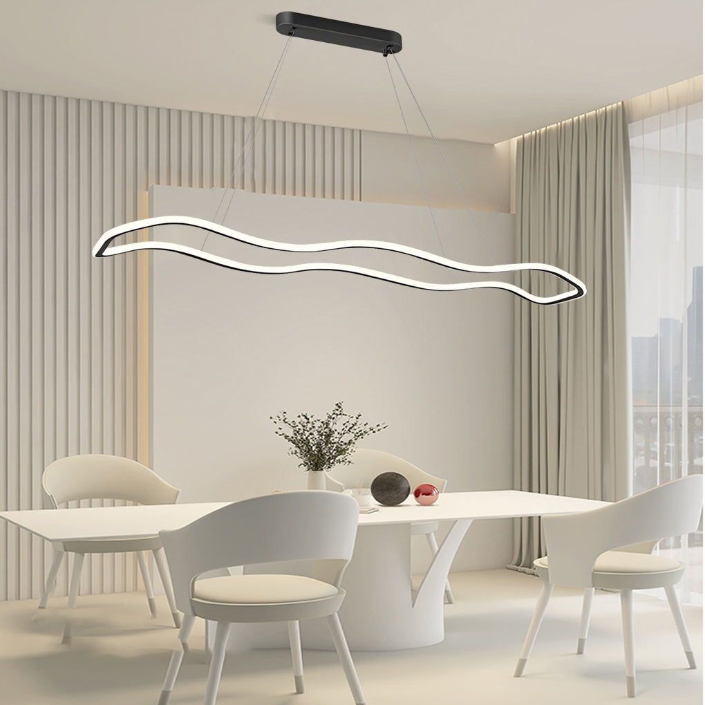 Long Waves Circular Design Pendant Light Li002069