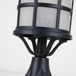 Round Cage Solar Fence Post Light Ha092390