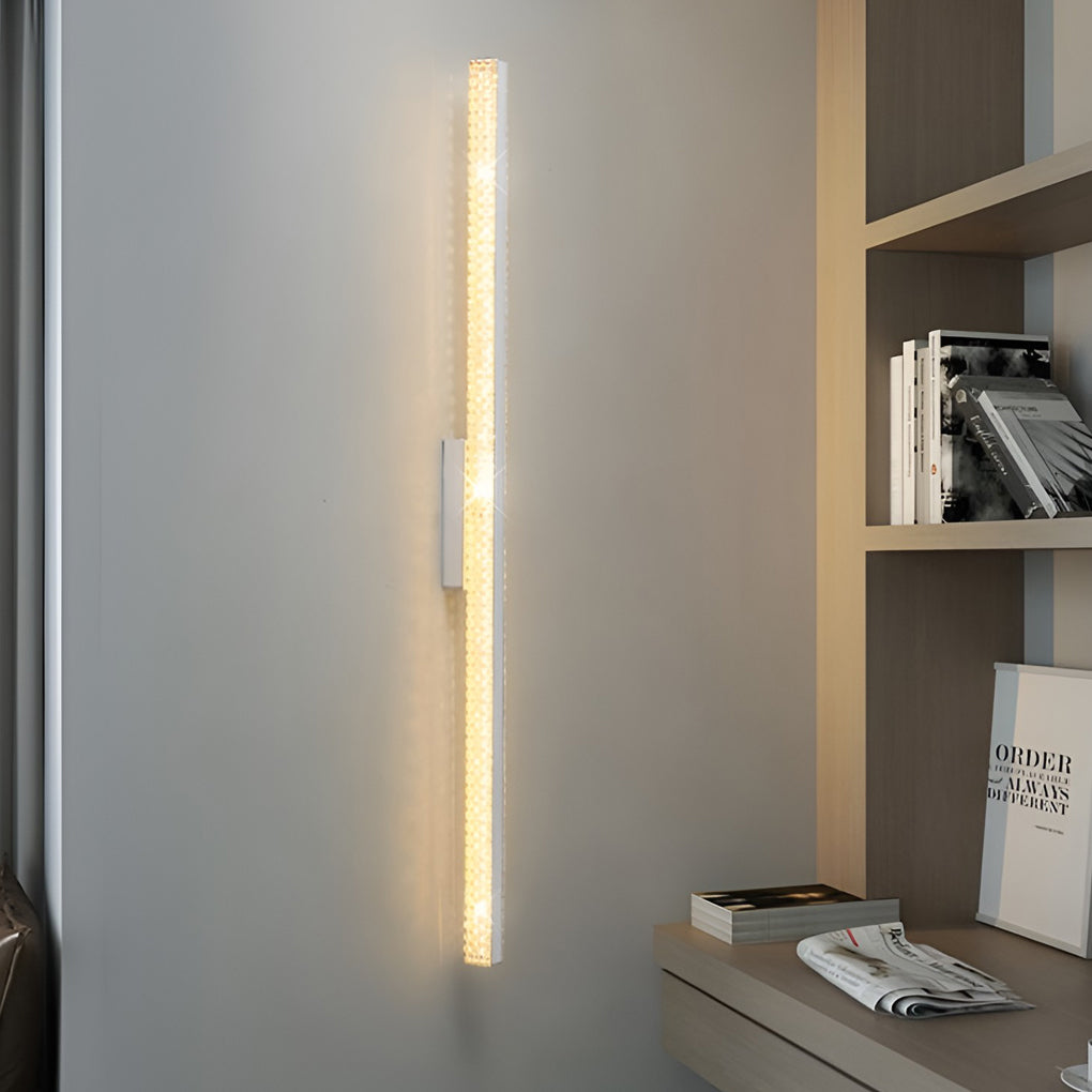 41 Inch Long Linear Acrylic Brilliant Sword Led Wall Sconce
