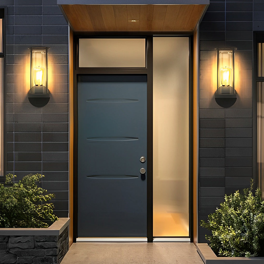 Lumina Round Stainless Steel Outdoor Wall & Post Light in Matte Black