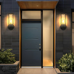 Lumina Round Stainless Steel Outdoor Wall & Post Light in Matte Black