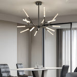 Unique Acrylic Branches Led Minimalist Lines Postmodern Chandelier Lamp