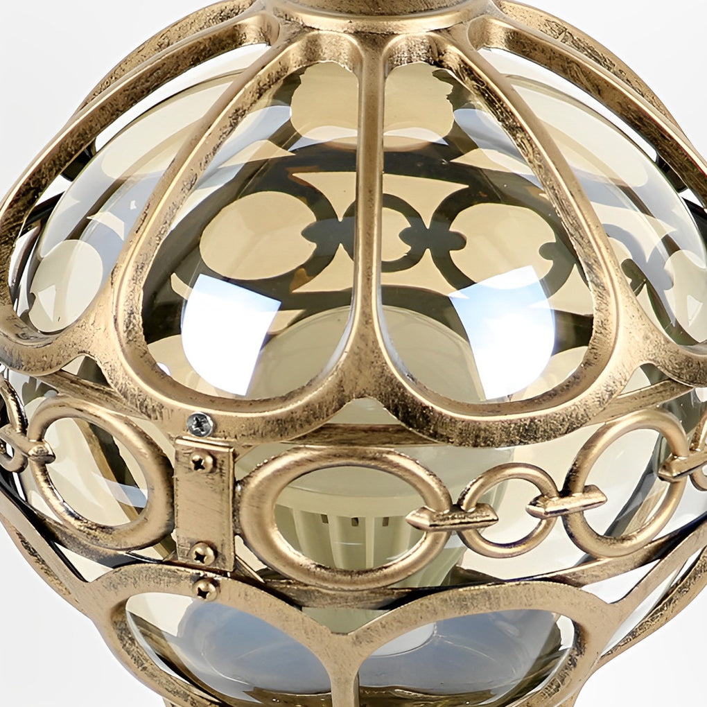 Round Ball Fence Post Lights Ha080221