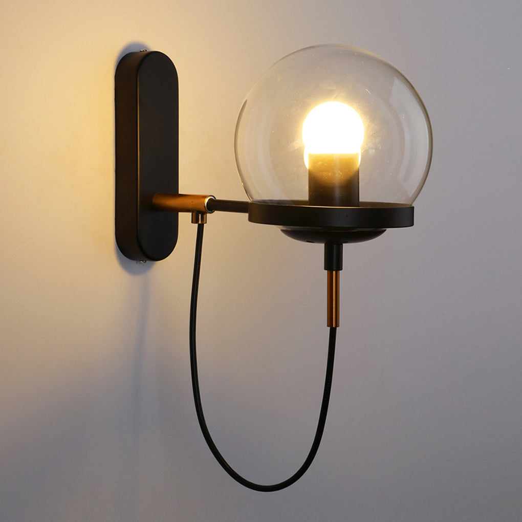 Antique Circular Ball Wall Sconce Ha078252