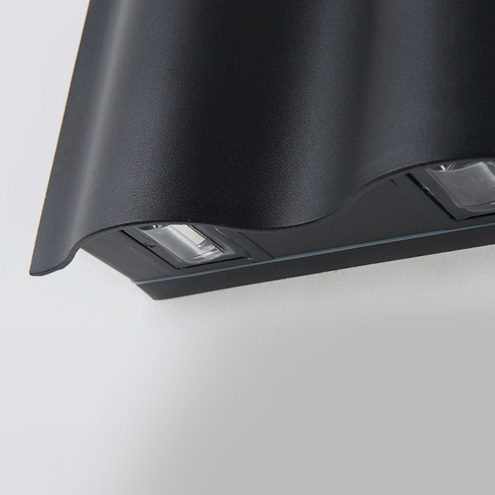 Arc Waterproof Wave Wall Sconces Outdoor Cool Led Up And Down Wall Mounted Lights