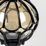 Vintage Outdoor Pier Mount Post Light With Glass Globe