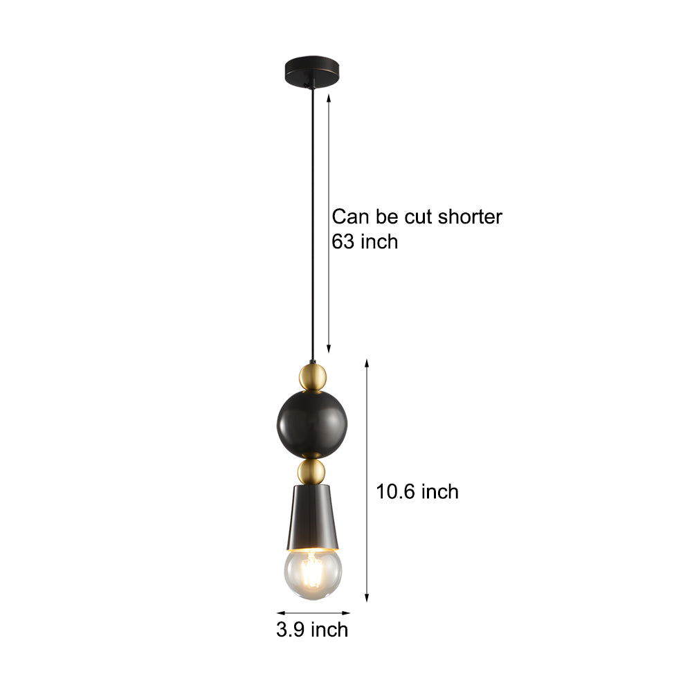 Modern Elegance Spindle Pendant Lamp