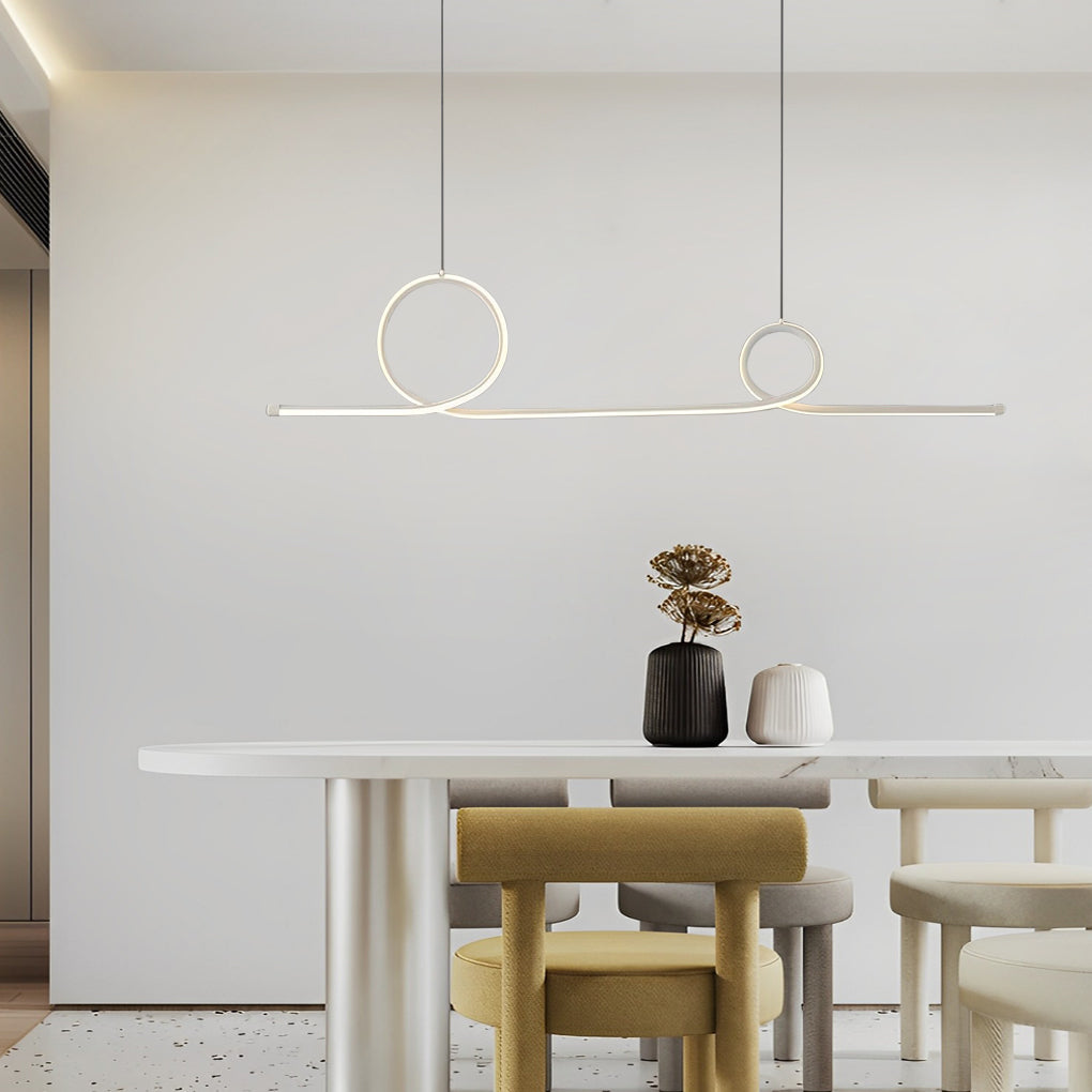 Waves Circular Led Pendant Light Ha081941