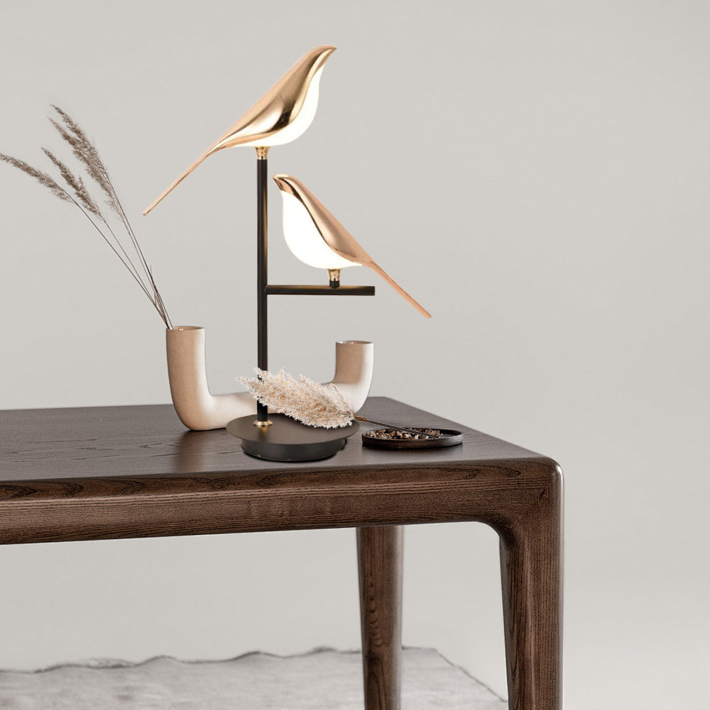 Chic Double Bird Table Lamp