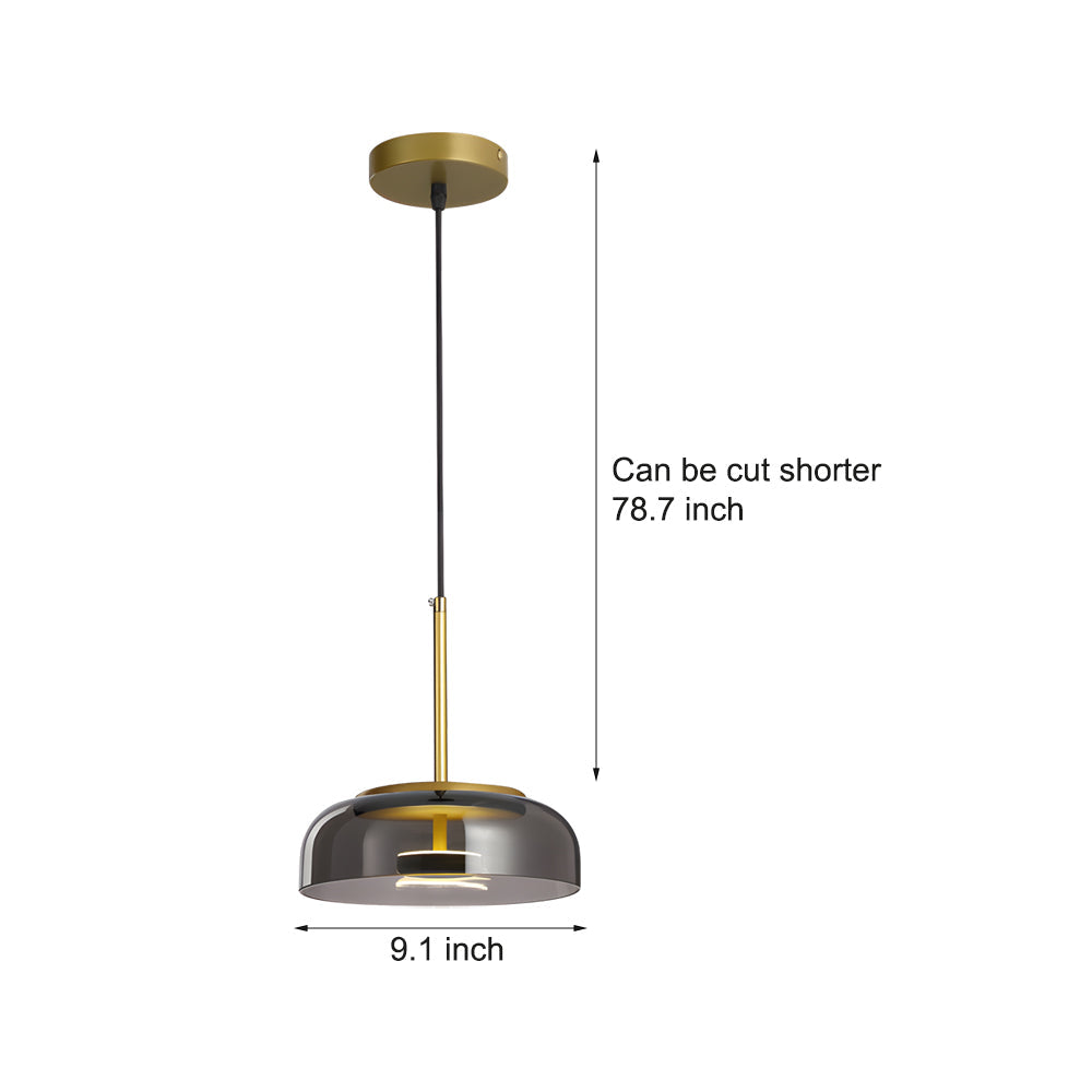 Classic Glass Pendant Lamp 1 Light Nordic Led Hanging Lamp