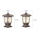 Retro Modern Solar Fence Post Light Ha092357