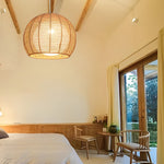 Rattan Rope Woven Lantern Led Pendant Light Li002203